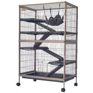 TIAKI Klatka dla Małych Zwierząt Critter Empire 80x52x127cm Fretka Szynszyl Szczur Świnka Morska