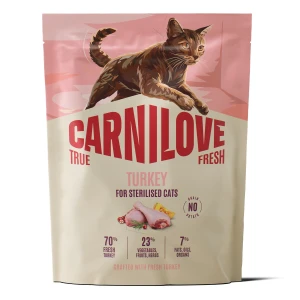 Carnilove Świeże Mięso Indyk dla Sterylizowanych Kotów Cat True Fresh Turkey Sterilised