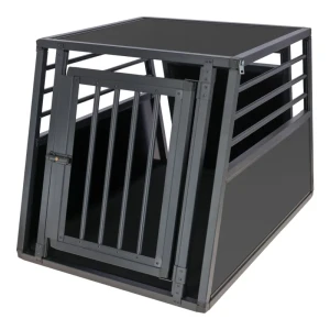 Kerbl Pet Aluminiowy Transporter dla Psa Vacation do Samochodu 55x77x50cm Grafitowy - Nowy z Defektem