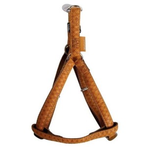 Zolux szelki regulowane Mac Leather 15mm żółte