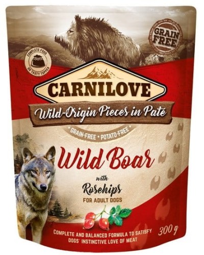 Carnilove-Dog-Dzik-i-owoce-dzikiej-rozy-Wildboar-Rosehips-saszetka-300g-www.swiatshihtzu.pl.1.jpg