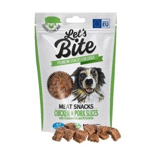 Brit Let's Bite plastry kurczaka i wieprzowiny Chicken and Pork Slices 80g