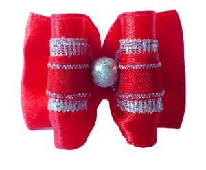 Kokardka Exclusive czerwona KEC031