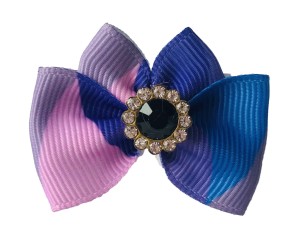 Kokardka Glamour wielokolorowa 4,5cm KG002