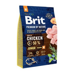 Brit Premium By Nature Junior Medium Kurczak / Chicken 3kg