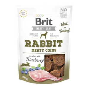 Brit Meaty Jerky Snack Meaty Coins Królik / Rabbit 80g