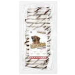 Magnum Rurka ze Skóry woł. Nadziewana / Rawhide Roll Stick Red/White 40szt 540g