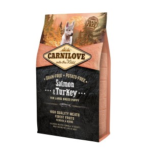 Carnilove Dog Puppy Large Łosoś i Indyk / Salmon & Turkey 4kg