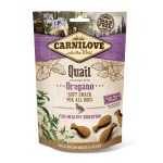Carnilove Dog Półmiękki Przysmak Przepiórka Semi Moist Snack Quail Enriched with Oregano 200g