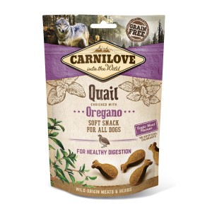 Carnilove Dog Półmiękki Przysmak Przepiórka Semi Moist Snack Quail Enriched with Oregano 200g