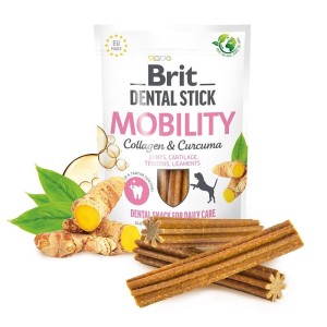 Brit Dental Stick Przysmak dentystyczny funkcjonalny na stawy Mobility with Curcuma & Collagen 7szt 251g