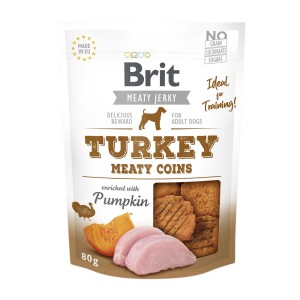 Brit Meaty Jerky Snack Meaty Coins Indyk / Turkey 80g
