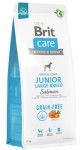 Brit Care Grain-Free Junior Large Breed Łosoś / Salmon 12kg