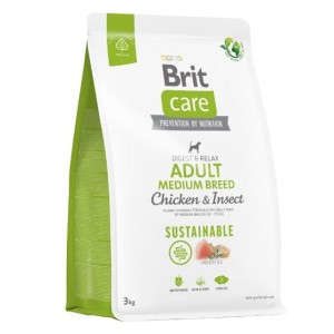 Brit Care Sustainable Adult Medium Kurczak i Owady / Chicken & Insect 3kg
