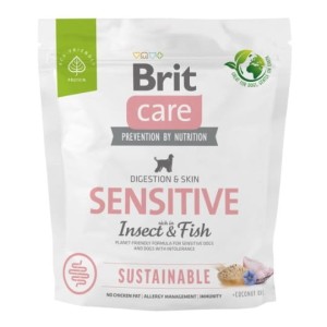 Brit Care Sustainable Sensitive Owady i Ryby / Insect & Fish 1kg