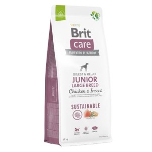 Brit Care Sustainable Junior Large Breed Kurczak i Owady / Chicken & Insect 12kg