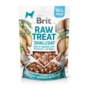 Brit Raw Treat Skóra i Sierść Liofilizowana Ryba i Kurczak / Skin&Coat Fish&Chicken 40g