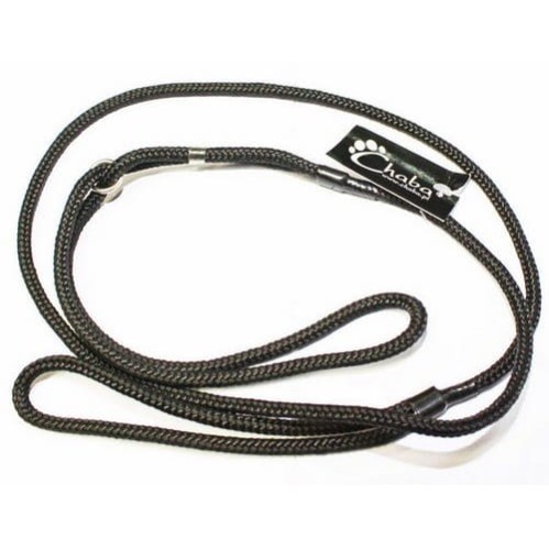 CHABA Smycz ringówka - 8mm czarna - swiatshihtzu.pl .jpg