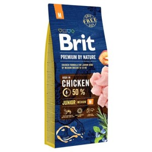 Brit Premium By Nature Junior Medium Kurczak / Chicken 15kg