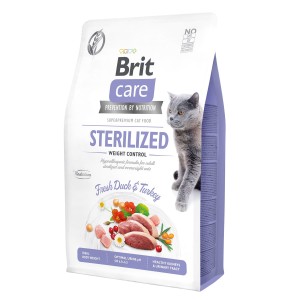 Brit Care Cat Grain-Free Sterilized Weight Control Kaczka 2kg