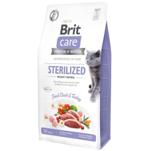 Brit Care Cat Grain-Free Sterilized Weight Control Kaczka 7kg