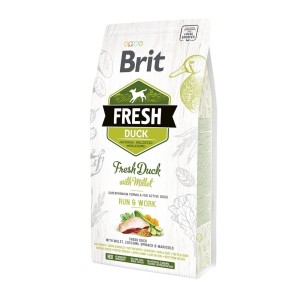 Brit Fresh Duck & Millet Adult Run & Work / kaczka i proso dla aktywnych dorosłych psów 2,5kg
