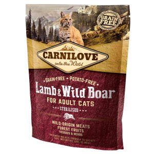 Carnilove Cat Sterilised Jagnięcina i dzik / Lamb & Wild Boar 400g