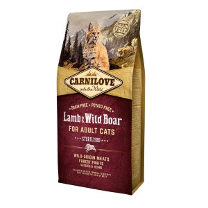 Carnilove Cat Sterilised Jagnięcina i dzik / Lamb & Wild Boar 6kg