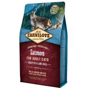Carnilove Cat Sensitive & Long Hair Łosoś / Salmon 2kg
