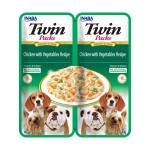 Inaba Dog Twin Kurczak i Warzywa / Chicken Vegetables 2x40g