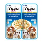 Inaba Dog Twin Kurczak Warzywa i Ser / Chicken Vegetables & Cheese 2x40g 