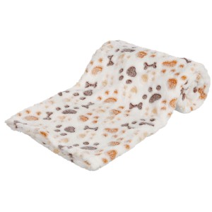 Trixie Koc Lingo z Flauszu Biało Beżowy 100x75cm