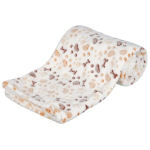 Trixie Koc Lingo z Flauszu Biało Beżowy 150x100cm