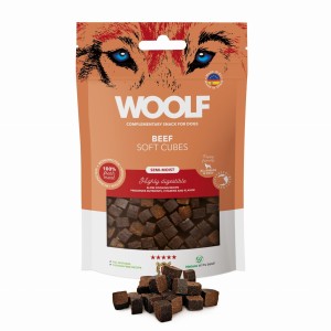Woolf Soft Cubes Monoprotein Miękkie kosteczki Wołowina / Beef 100g