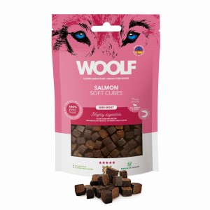 Woolf Soft Cubes Monoprotein Miękkie kosteczki Łosoś / Salmon 100g
