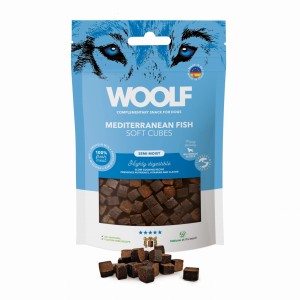 Woolf Soft Cubes Monoprotein Miękkie kosteczki Ryby Śródziemnomorskie / Mediteranean Fish 100g