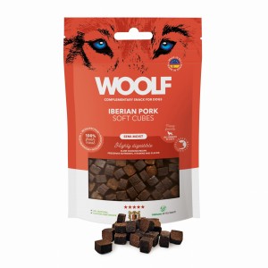 Woolf Soft Cubes Monoprotein Miękkie kosteczki Iberyjska Wieprzowina / Iberian Pork 100g 