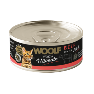 Woolf Wild Cat Ultimate Can Karma Mokra dla kota Wołowina / Beef Pate 85g