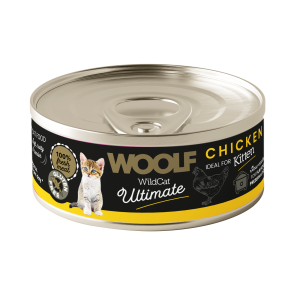 Woolf Wild Cat Ultimate Can Kitten Karma Mokra dla Kociąt Kurczak / Chicken Pate 85g