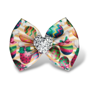 Ręcznie Robiona Kokardka Glamour Wielkanocna 4,5cm KGHB05