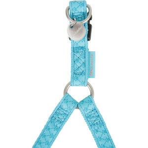 Zolux szelki regulowane Mac Leather 15mm turkusowe