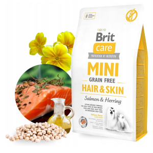 Brit Care Dog Mini Grain Free Hair & Skin Łosoś 2kg