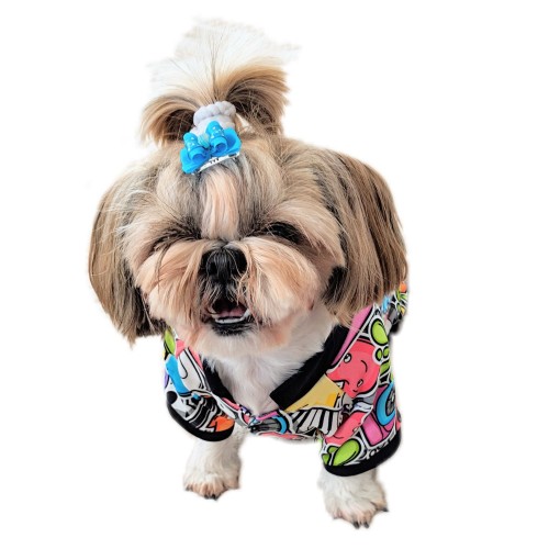 Ręcznie szyta bluza dresowa z kapturem W3 www.swiatshihtzu.pl 1.jpg