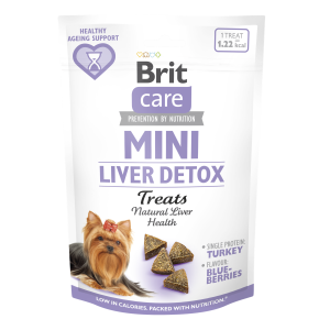 Brit Care Dog Mini Snacks Liver Detox Wsparcie Wątroby Indyk 50g