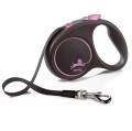 Flexi-smycz-Black-Design-tasma-S-5m-rozowa-www.swiatshihtzu.pl 1.jpg