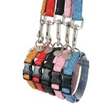 Zolux Smycz Mac Leather 10mm 1.2m Żółta