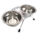 Barry King stojak z miskami 2x 0,22l