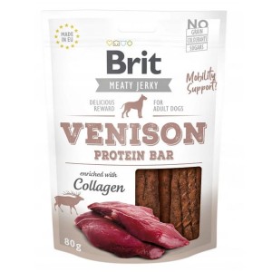 Brit Meaty Jerky Snack Protein Bar Dziczyzna / Venison 80g