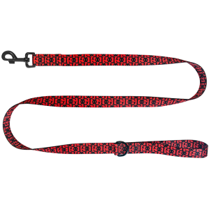 Chaba smycz taśma Fashion 15mm 130cm Czerwona