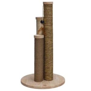 Designed by Lotte Drewniany Drapak dla Kota Willa Naturalny 39x39x70cm